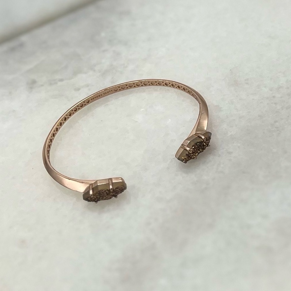 ✔Kendra Scott Rose Gold Bianca Drusy Bracelet - Picture 5 of 9